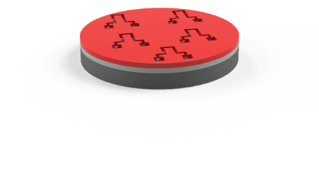 Heater Lithography wafer cross-section illustration