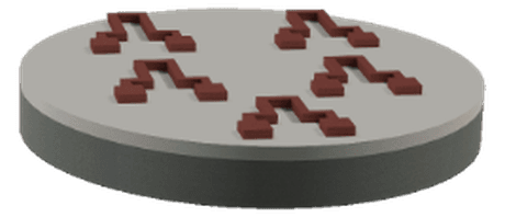 Lift-off wafer cross-section illustration