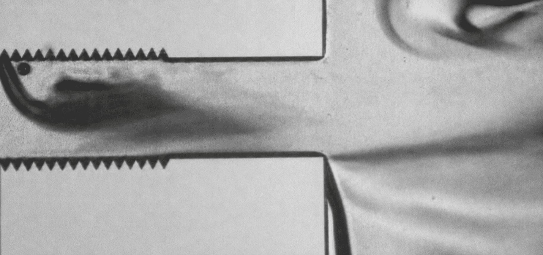 High-speed image of a single sheet cavitating flow at a micro-orifice